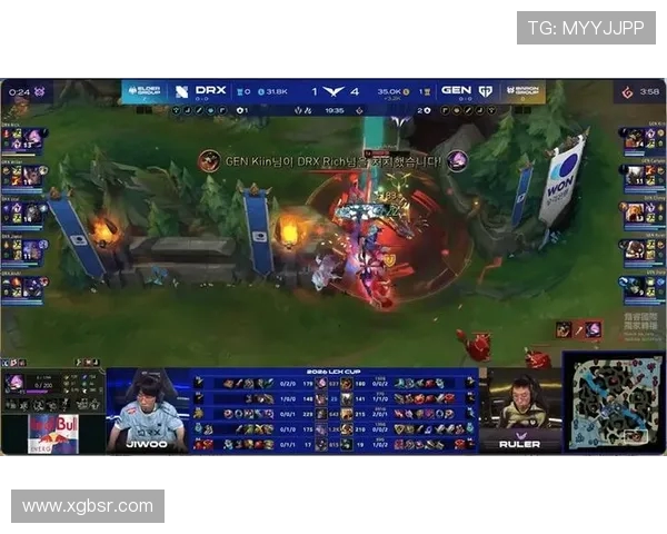 野区团战完成逆转 GEN力克DRX抢下系列赛首胜在电竞赛场先声夺人